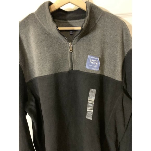 New Croft & Borrow Men’s s Sz XXL Black Gray 1/4 Zip Dressy Casual Nwt - Picture 1 of 5